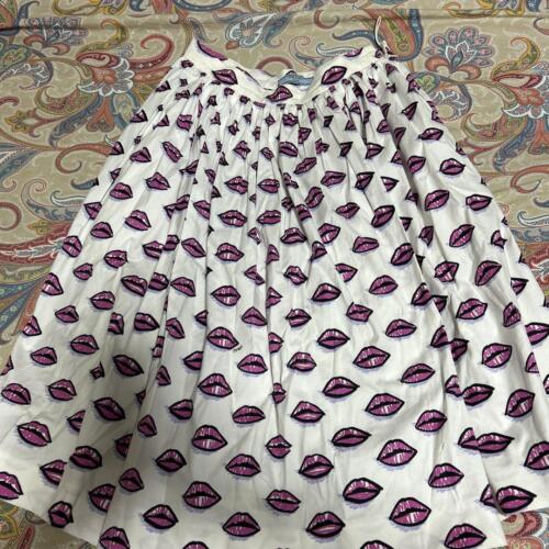 Used Prada Lip Pattern Skirt Knee Length Skirt Women Size 40 Skirt Length 63cm - Picture 2 of 4