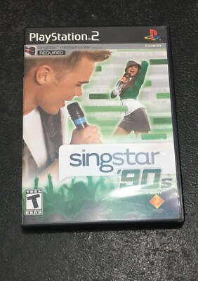 SingStar '90s (Sony PlayStation 2, PS2)  w/MANUAL INV-5989