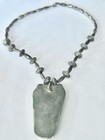 VTG.STERLING SILVER NAVAJO OLD PAWN RARE CORAL TURQUOISE NECKLACE AMAZING 46.8gr — photo 3