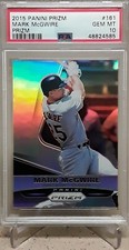2015 Panini Prizm MARK McGWIRE Silver Prizm PSA 10 POP 1