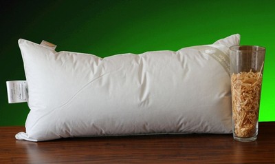 Aroma Zirbenkissen 3-Kammer-Kissen Kopfkissen Luxuskissen Mit Daunenhuelle 50x50