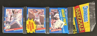1991 Donruss Pack Dave Stewart A s Tim Belcher Dodgers Roger Clemens Red Sox ￼