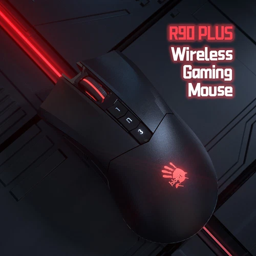 Bloody R90 PLUS USB Receiver 2.4GHz Wireless Optical Mouse RGB Mice Gaming Mouse