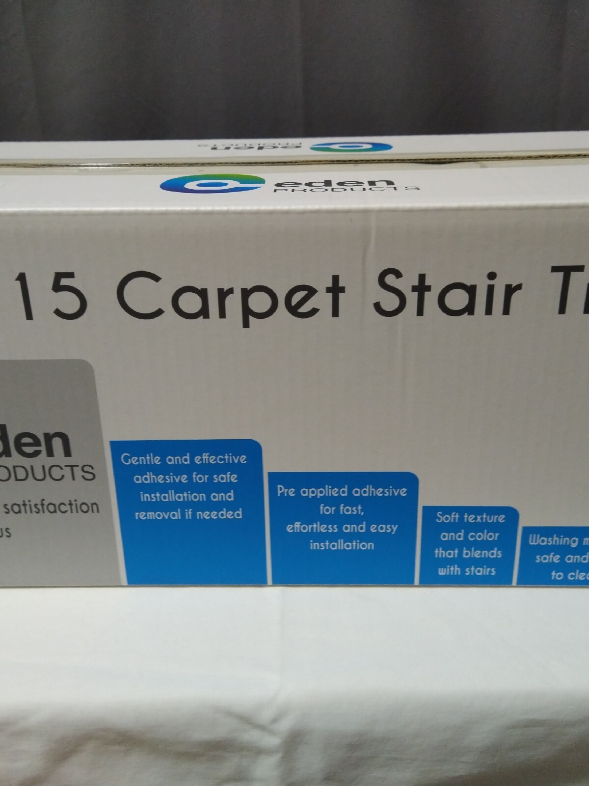 Eden Products Set of 15 Carpet Stair Treads Red 30" x 8" NEW eBay