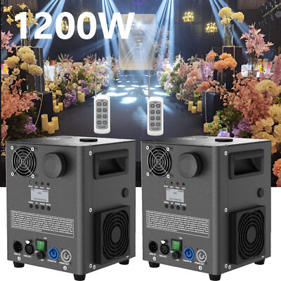 2x 1200W Cold Spark Machine Sparkular Funkenmaschine DMX Feuerwerk Fernbedienung