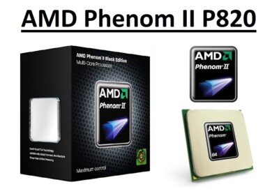 AMD Phenom II P820 Triple Core Prozessor 1,8 GHz, 1,5 MB Cache, Sockel S1, 25 W CPU
