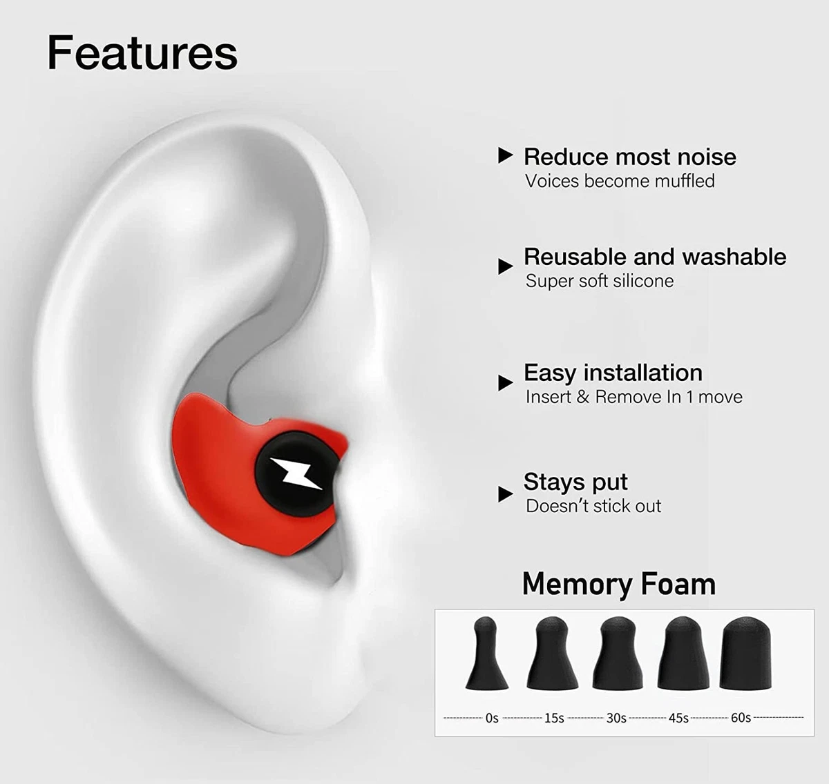 True Wireless Earbuds Stick Red