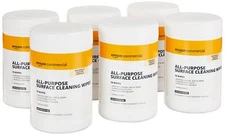 AmazonCommercial All-Purpose Surface Cleaning Wipes, 70 Count, 6 Pack (420 Total