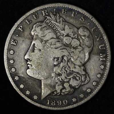 モルガンダラー 1890 1890-CC Morgan Silver Dollar VF E361 ZXCNM | eBay
