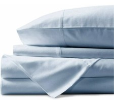 Mayfair Linen 100 Egyptian Cotton Sheets, Light Blue King Sheets Set 600 Thread