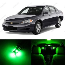 13 X Green Led Interior Light Package For 2006-2013 Chevrolet Chevy Impala Tool