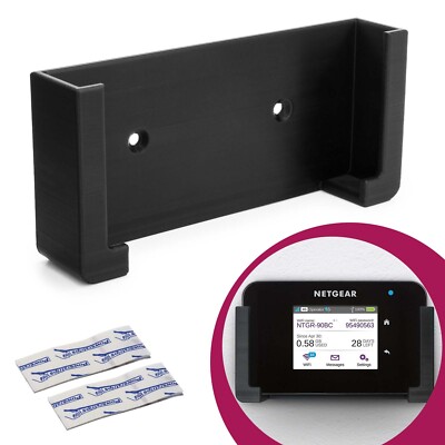 Wandhalterung Router Halter Schwarz passend für Netgear Nighthawk A810 / AirCard