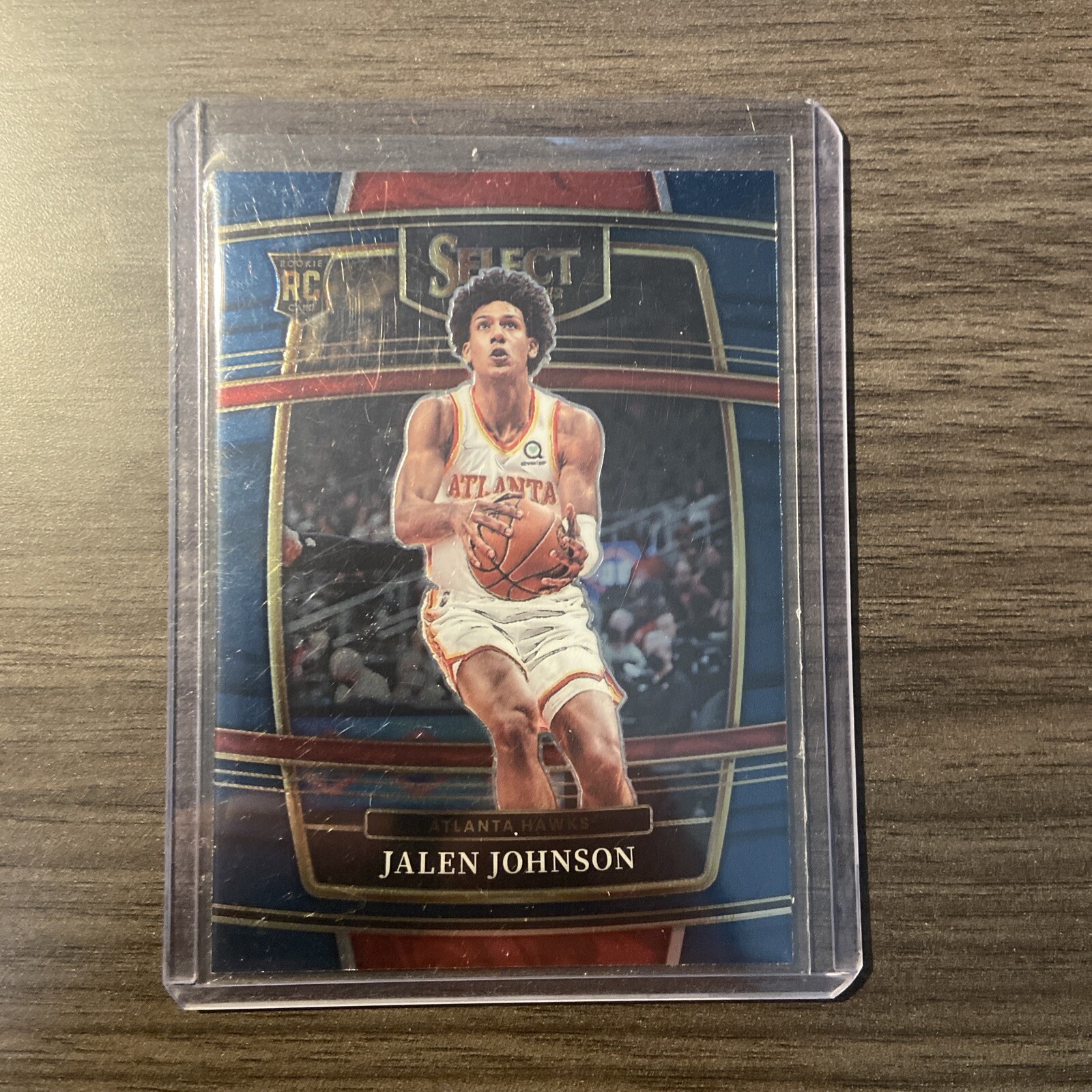 2021-22 Panini Select - Concourse Blue Prizm #17 Jalen Johnson (RC)