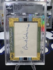 2020 Leaf Hall Of Fame Baseball Bucky Harris Cut Signature 2/4