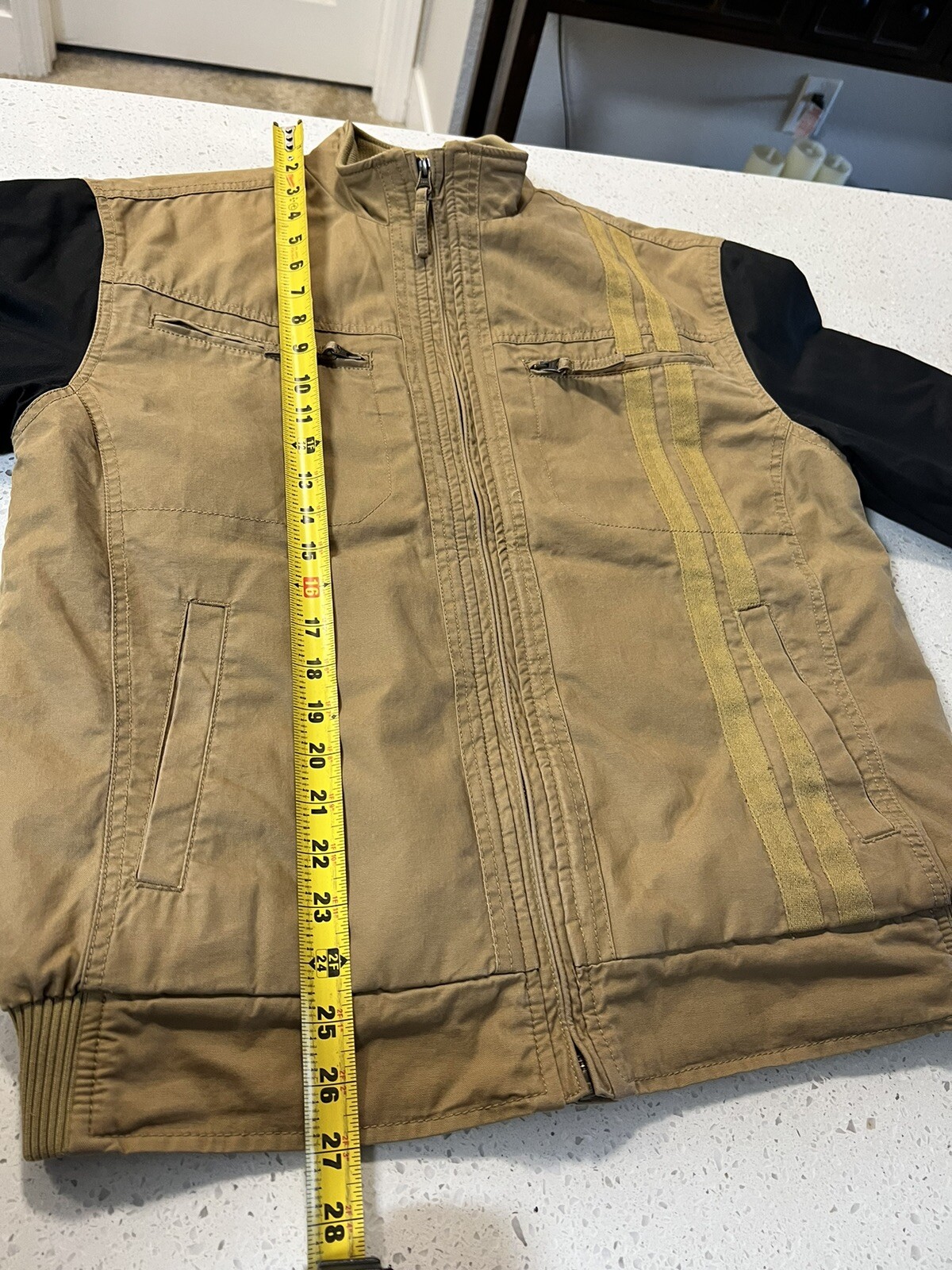 Wrangler Solid Men’s Jacket Brown Size Medium - image 9