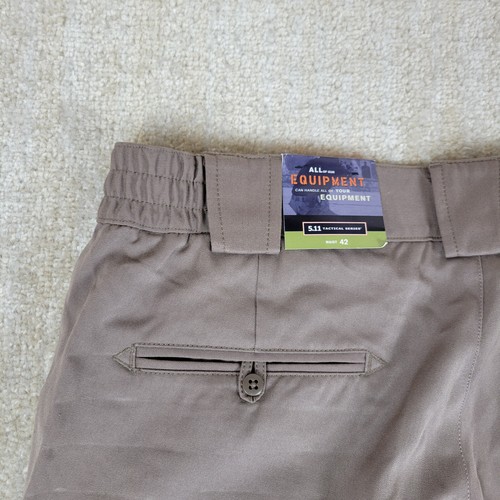 511 Tactical Pants Men 42 Tan Cargo Elastic Waist Unhemmed Class B Uniform 42x36 - Picture 11 of 13