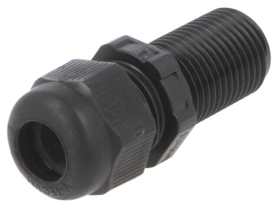 VMLL16SW Cable gland; with long thread; M16; 1.5; IP68; polyamide; black 'UK'