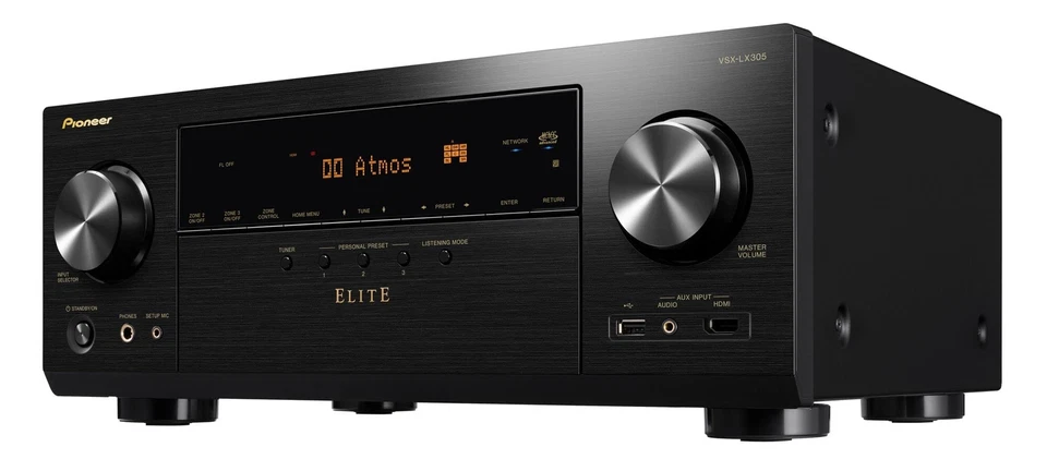 Pioneer Home Audio Elite VSX-LX305 100W 9.2-Channel Network A/V Receiver - Image 3 of 4