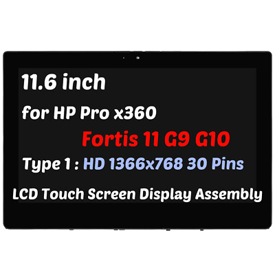 LCD Display Screen Touch Digitizer Assembly for HP Pro x360 Fortis 11 inch G9