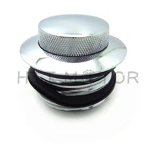 Chrome Pop Up Gas Cap Vented Fuel Tank Cap REGULAR THREAD For 1982-2010 Harley