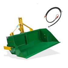 Traktor Heckschaufel Hydraulik Schaufel Kippschaufel 400kg mit Hydraulikschlauch