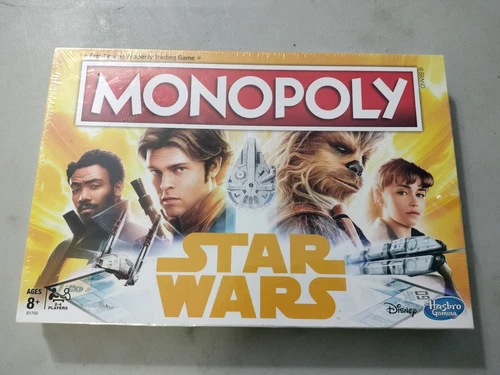 2017 Disney Star Wars Monopoly game New Factory Sealed Hasbro Gaming Han Solo