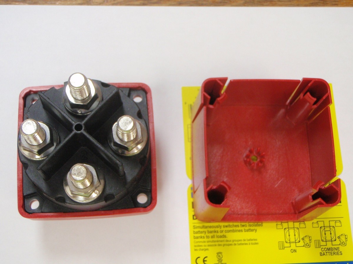 battery switch blue sea 6011 dual circuit plus 4GA CABLES