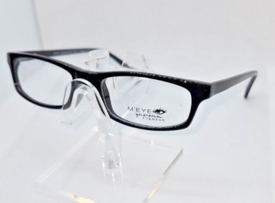 M'EYE GENERATION R3721 UNISEX PLASTIC EYEGLASSES 48-18-140 BLACK W/ SOFT CASE