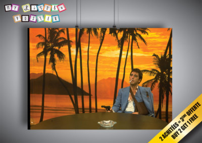 Poster TONY MONTANA SCARFACE MYTHICAL SZENE Wand