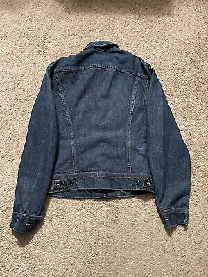 Vintage Lee 101J Sanforized Denim Jacket 34 Regular Blue Vintage Lee 101J Sanforized Denim Jacket 34 Regular Blue