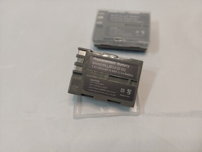 2 INSTEN Lithium-ion Rechargeable Replacement Batt for Nikon EN-EL3, NEVER USED.