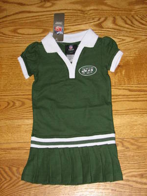 NEW Girls New York Jets Cheerleader Polo Dress Size 3T 3 T Toddler Cheerleading NEW Girls New York Jets Cheerleader Polo Dress Size 3T 3 T Toddler Cheerleading