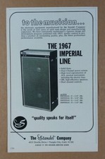 1967 Standel Imperial Line Amplifiers vintage print Ad