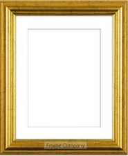 Traditional Picture Photo Frames Eldridge Range Gold or Silver Frame with Mount