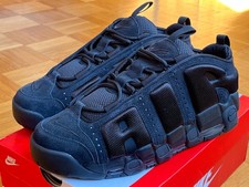 bnib Nike Air More Uptempo Low Triple Black UK10.5 EU45.5 US11.5 ds IM6649-001