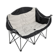 XXL Campingsofa 2 Getränkehalter Doppel Camping Stuhl Couch Faltbank 200 kg NEU