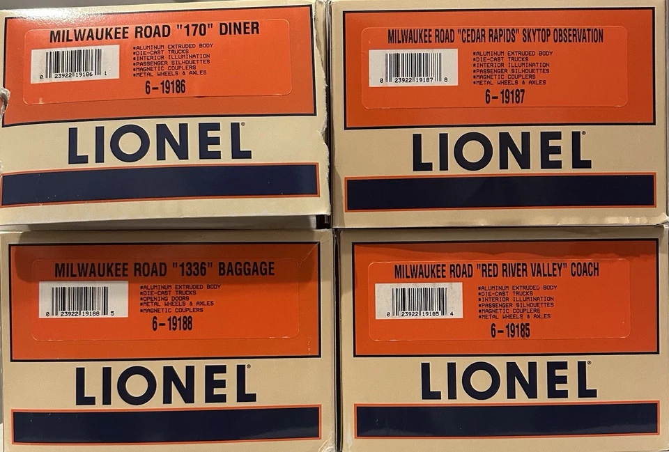 Lionel Milwaukee 4 Car Aluminum Passenger Set 6-19184 - Image 2 of 2