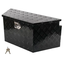 34'' Aluminum Utility Trailer Tongue Tool Box Truck Bed Toolbox Storage Pickup