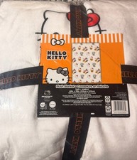 Hello Kitty Halloween Plush Blanket Twin 60x90 Pumpkin Mummy Sanrio NEW