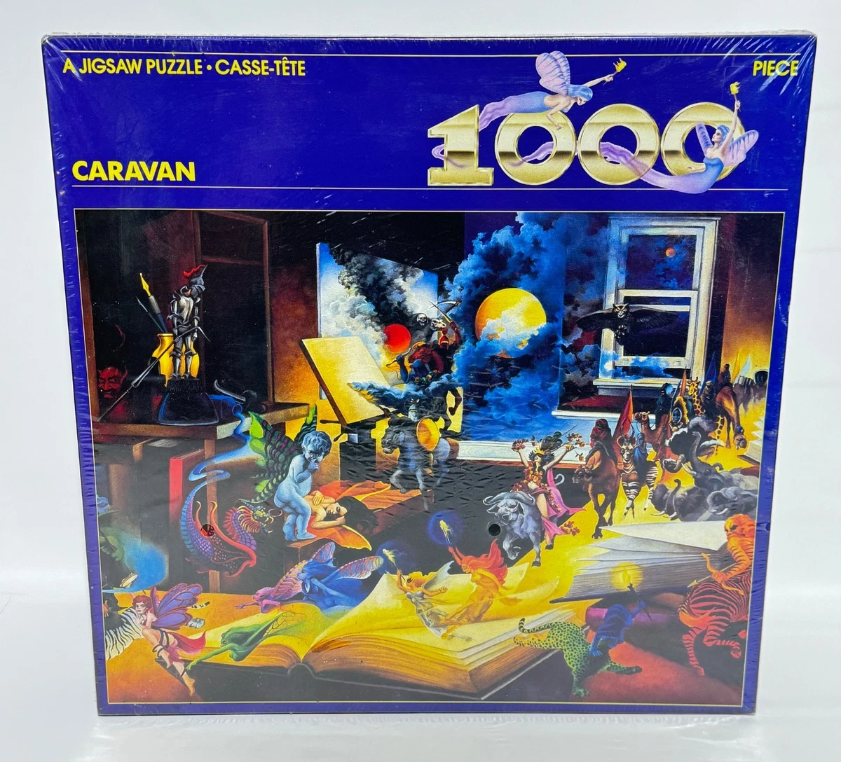 Vtg Caravan Puzzle 1000 Pieces Kirwan 1985 Fantasy for sale online