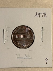 1978 Lincoln Memorial Cent Penny Toned