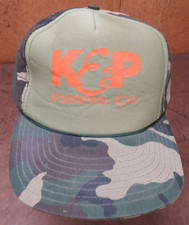 VTG K P Pattern Co Camo Hunting trucker cap hat