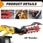 BID for New Hydraulic Trencher Quick Attach Attachment for Skid Steer Loader — photo 5