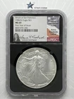 1986(S) Silver Eagle MS69 Anna Cabral Signed First Year of Issue