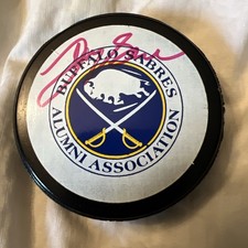 Danny Gare Buffalo Sabres Autographed Puck
