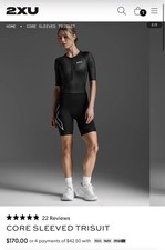 Women s 2XU Core Sleeved Trisuit Size XSmall