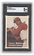 FRANK ROBINSON 1957 TOPPS ROOKIE RC #35 SGC 5 REDS Q1887