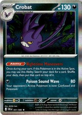 Pokemon TCG Crobat 051/086 Holofoil ME04: Chaos Rising