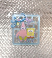 Porte-clés style modèle plastique Bob l'éponge bleu