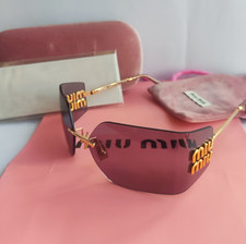 AUTHENTIC Miu Miu Women Sunglasses MU 54YS Gold Light Purple 5AK-30B 80-14-110
